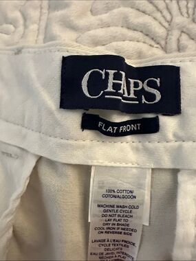 Mens Chaps Light Stone Flat Front Cotton Pants